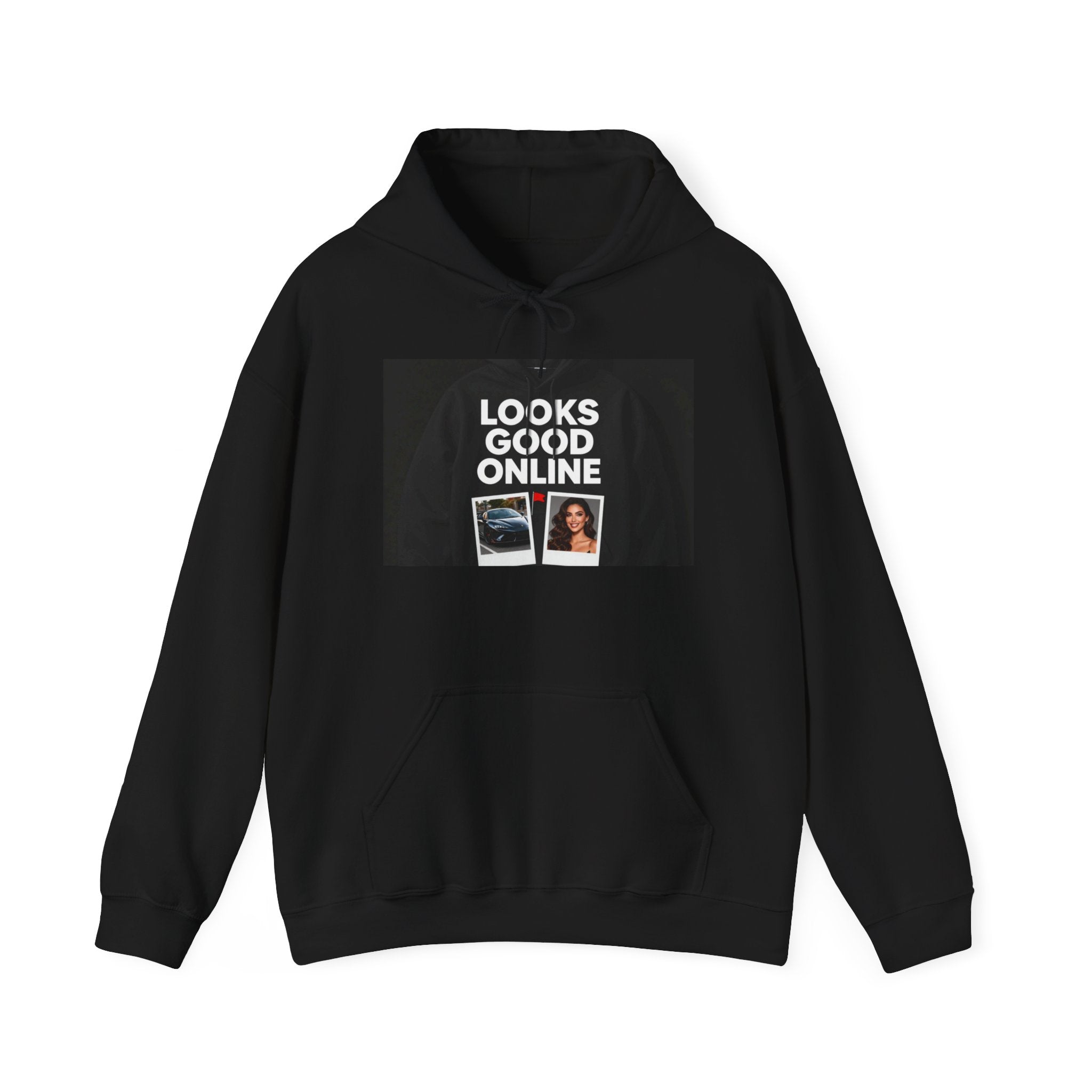 Looks Good Online Hoodie | Had Issues In Person graphic sweatshirt for Men