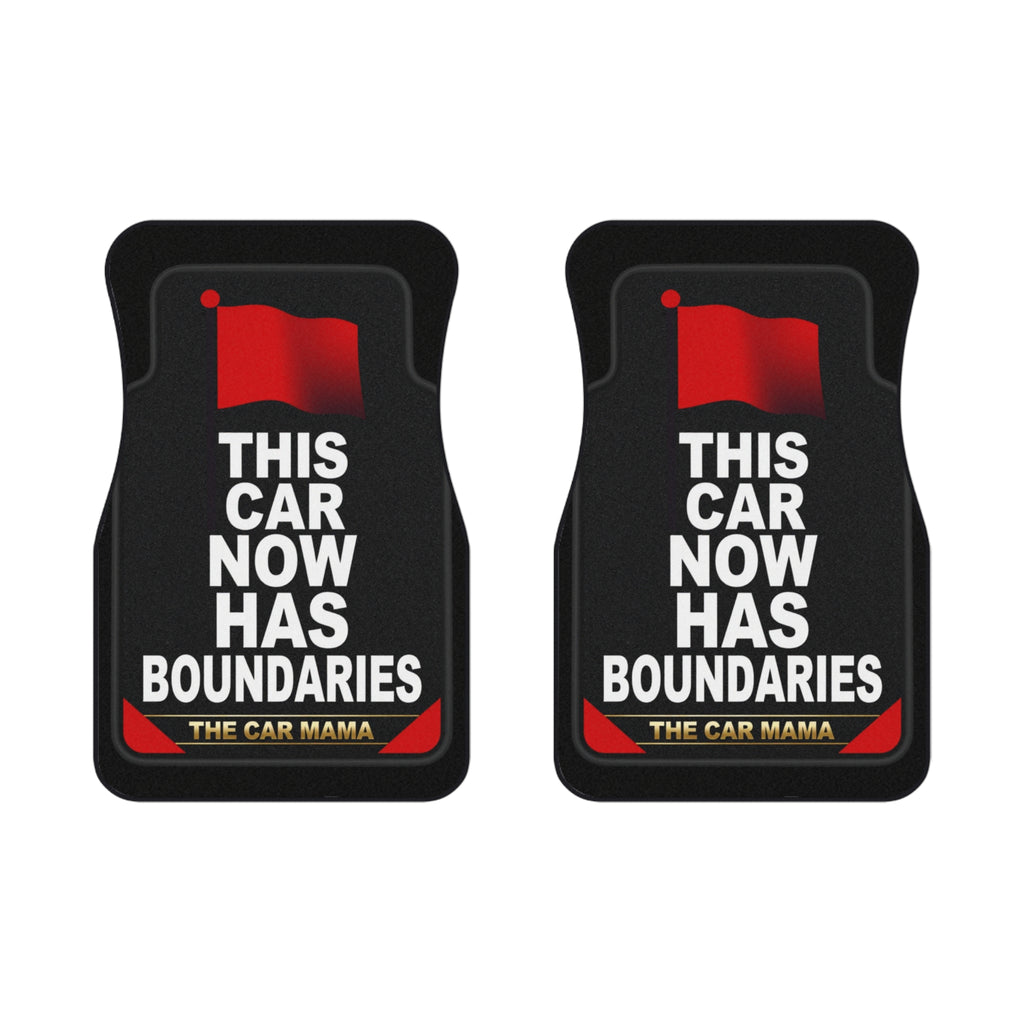 This Car Now Has Boundaries car mats | Front Floor Mats