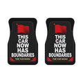 This Car Now Has Boundaries car mats | Front Floor Mats